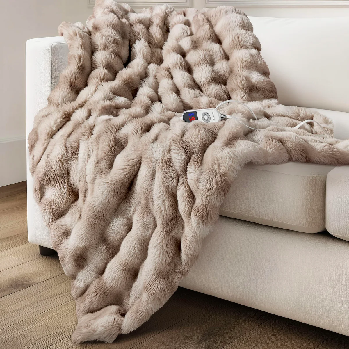 Blunique Electric Heated Throw Blanket