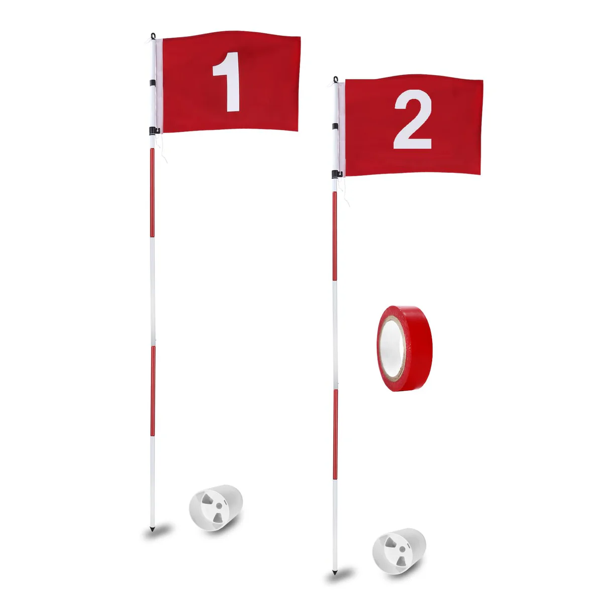 KINGTOP Golf Pin Flags Basic, Practice Putting Green 