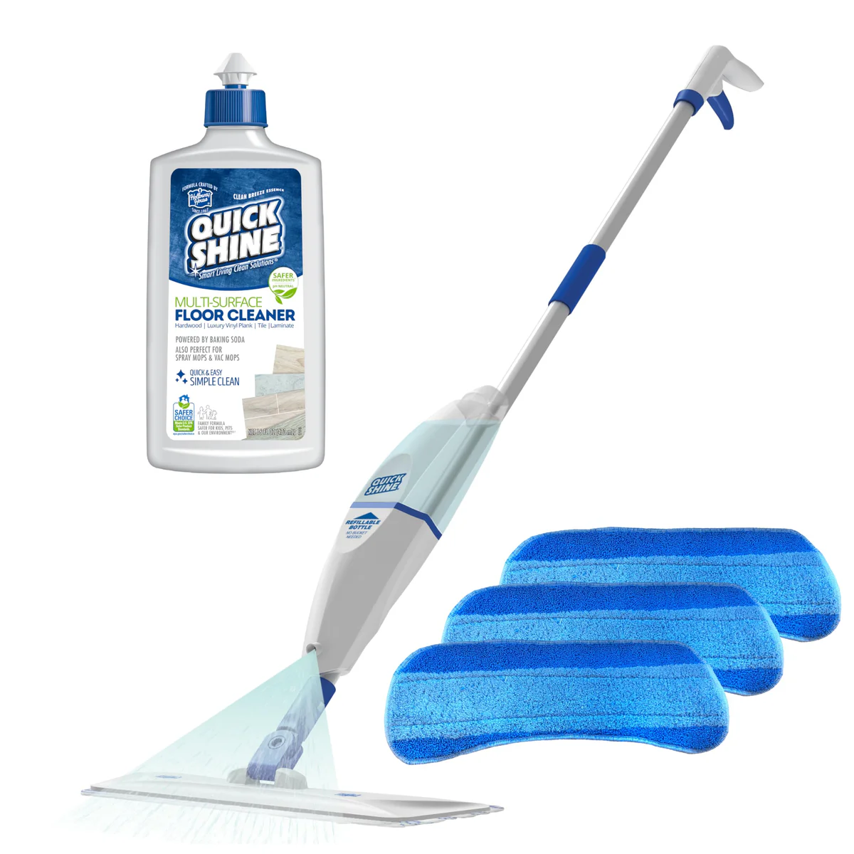 Quick Shine Floor Cleaner Spray Mop Kit