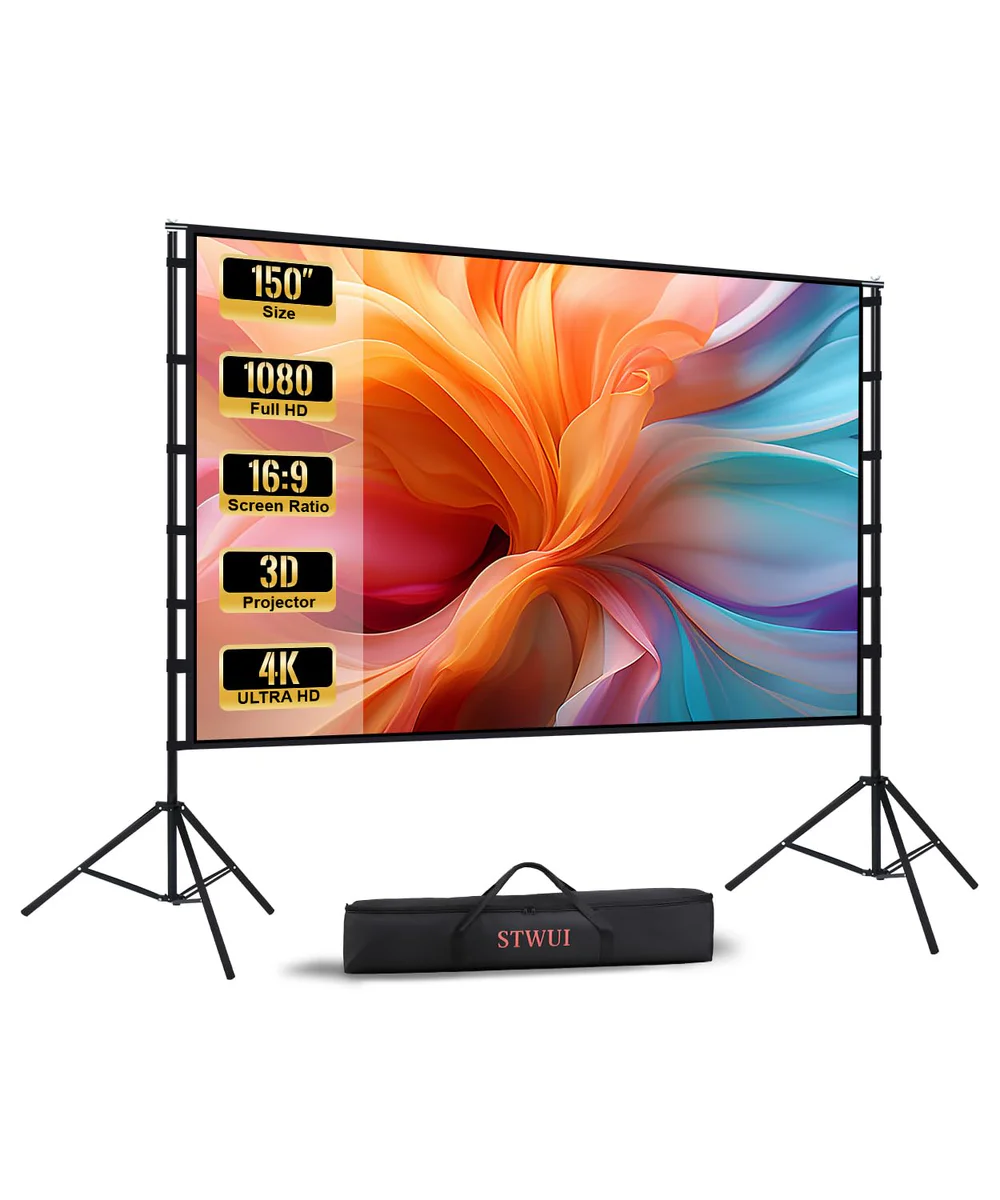 STWUI Projector Screen 130 inch 16:9