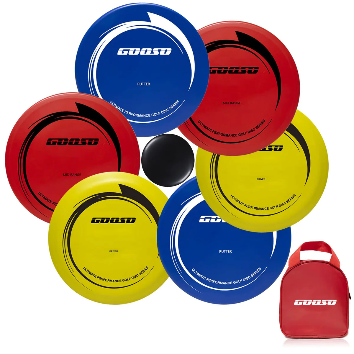  Disc Golf Set - Driver, Mid-Range, Putter Discs 