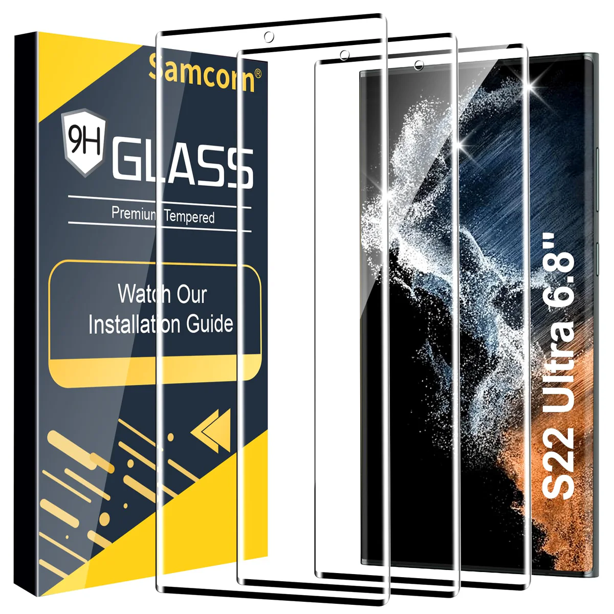 Samcorn Tempered Glass Screen Protector for Galaxy