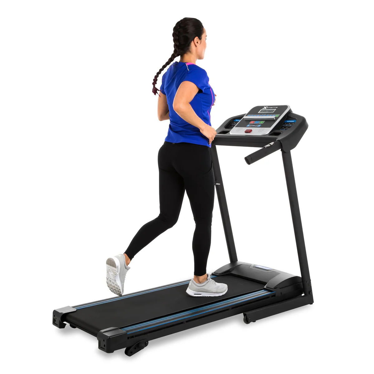 XTERRA Fitness Folding Treadmill Black