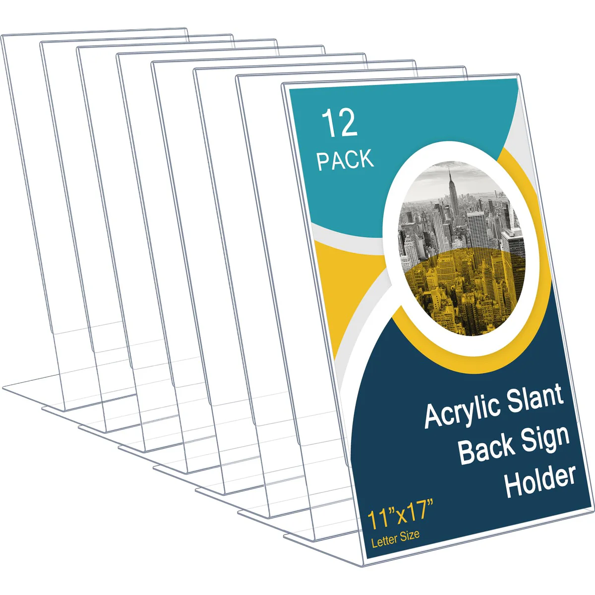 Qilery Acrylic Sign Holder