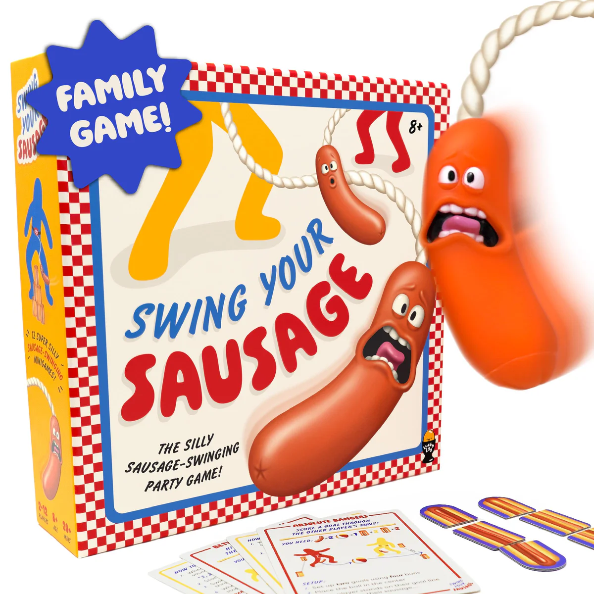 Lucky Egg Silly Sausage Swinging Party Game