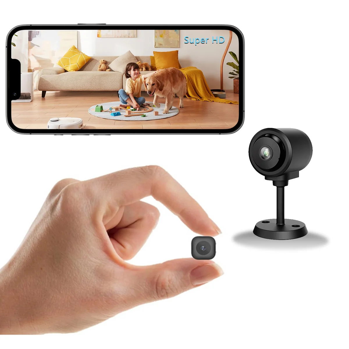 CHSMONB Mini WiFi Security Camera
