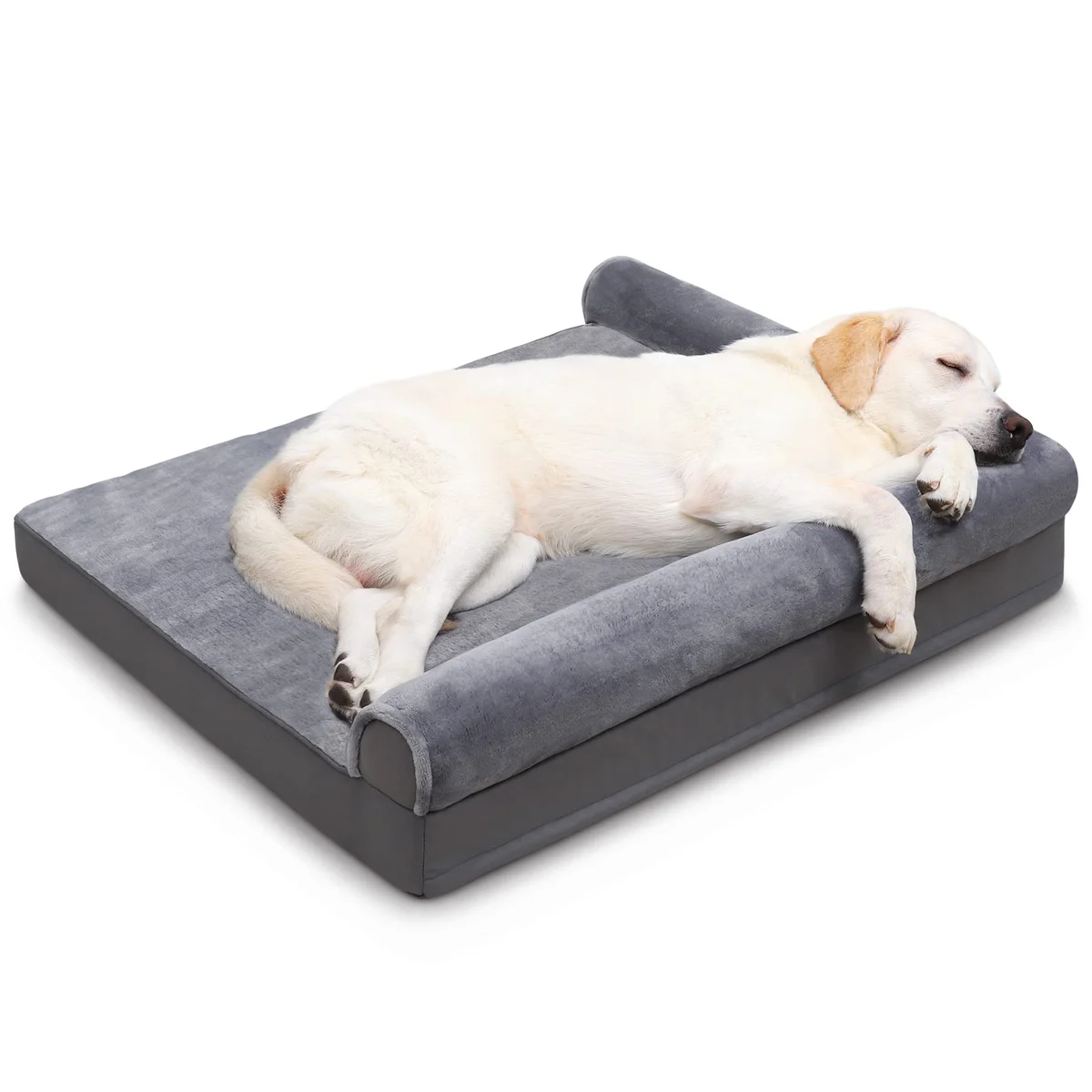 KSIIA Orthopedic Bolster Dog Bed Waterproof