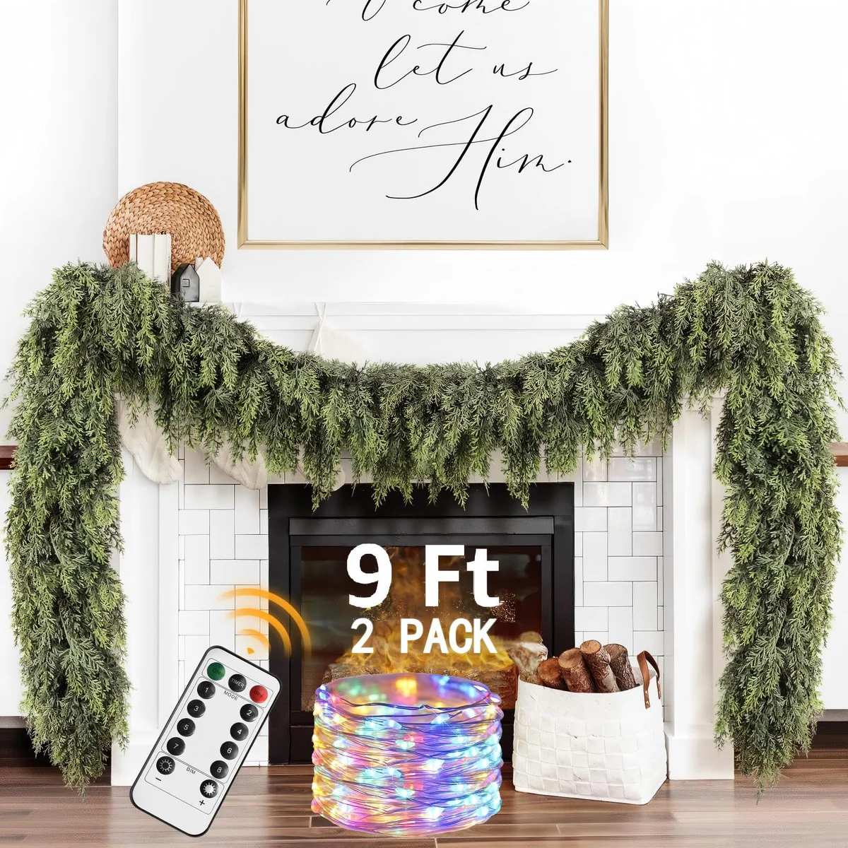 NUTIKAS Christmas Garland Holiday Pine Decoration