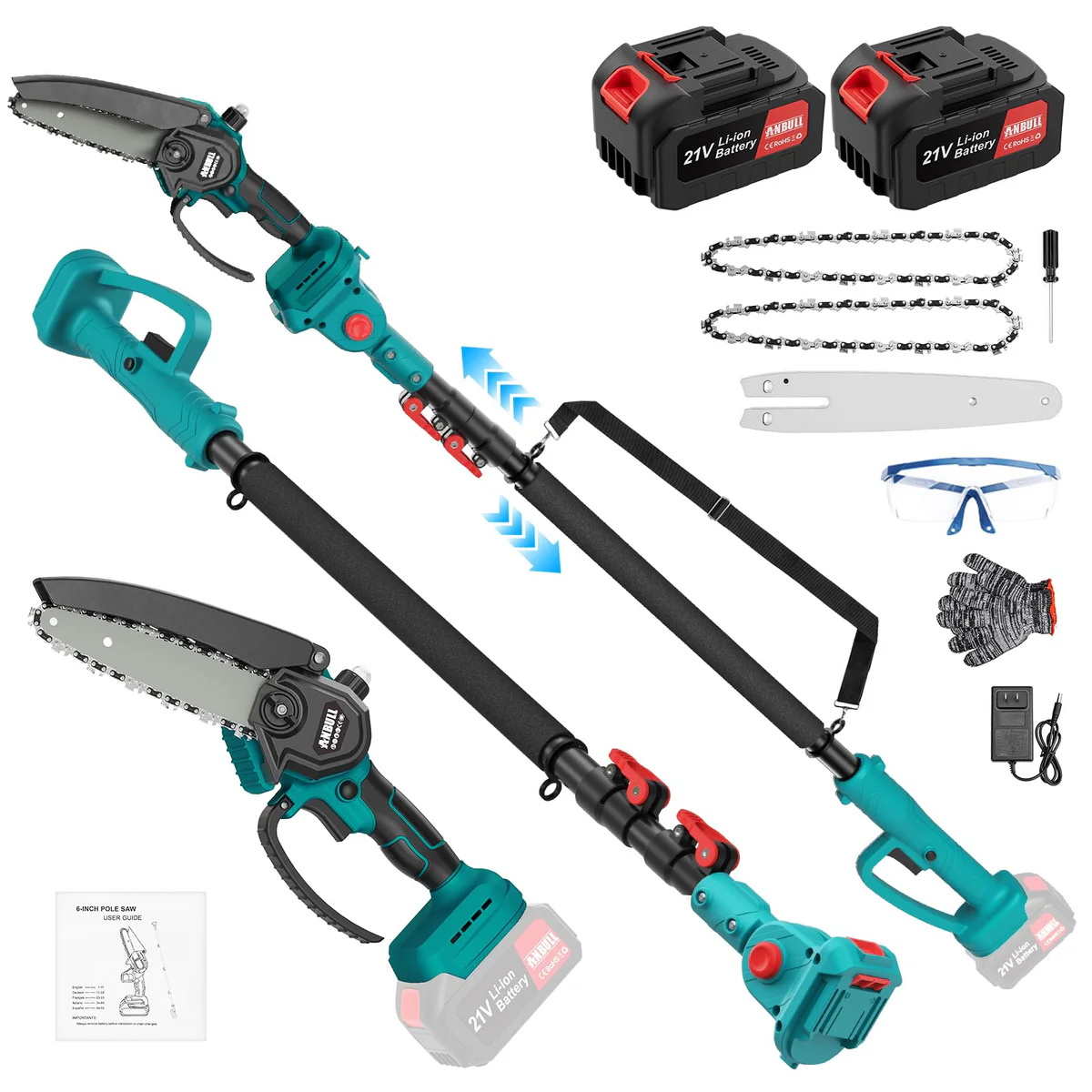 Anbull Cordless Pole Saw