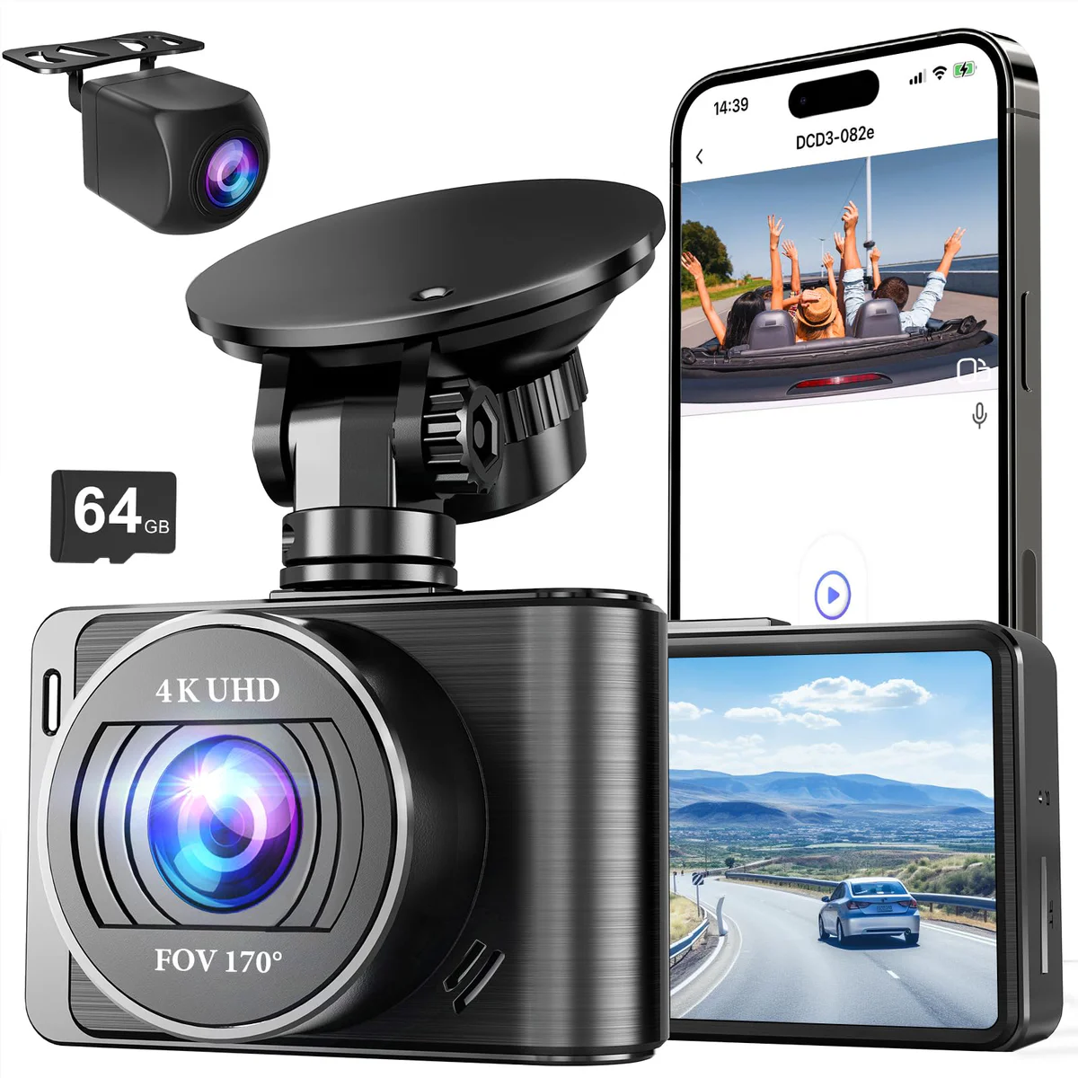 Nezion Dual Lens FHD Dash Cam