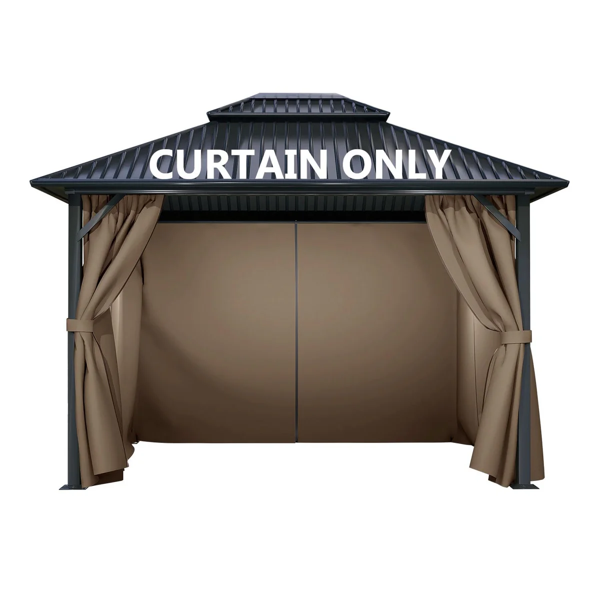COWVIE Gazebo Curtain with Zipper