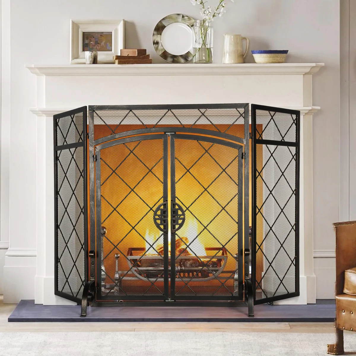 BEAMNOVA Fireplace Screen 