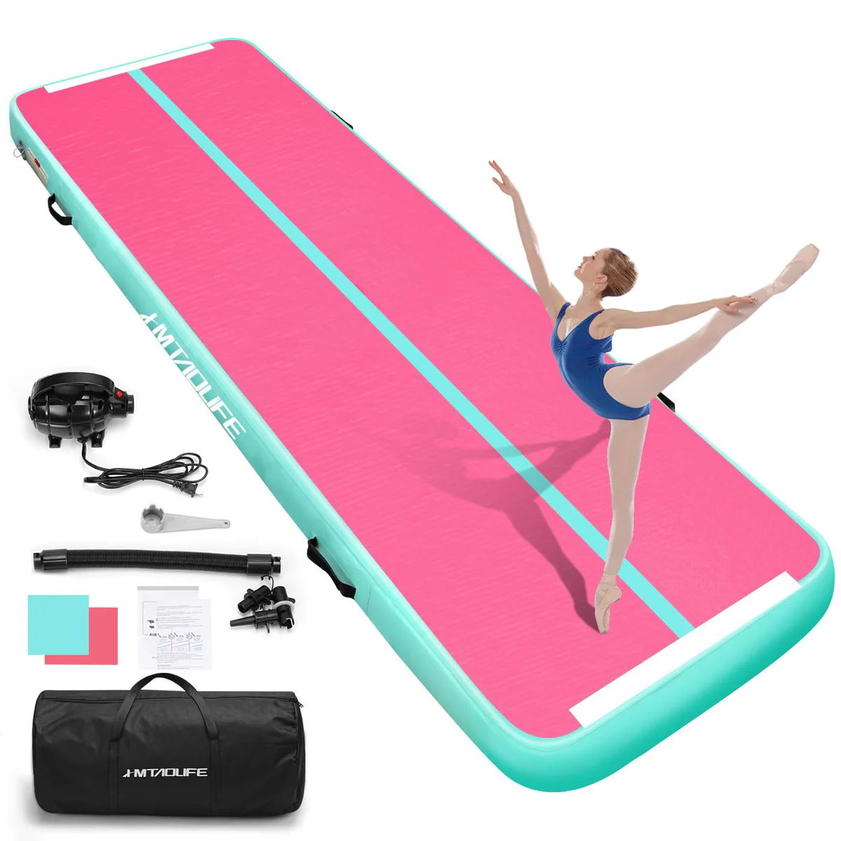 Hmtaolife Inflatable Gymnastics Tumbling Mat