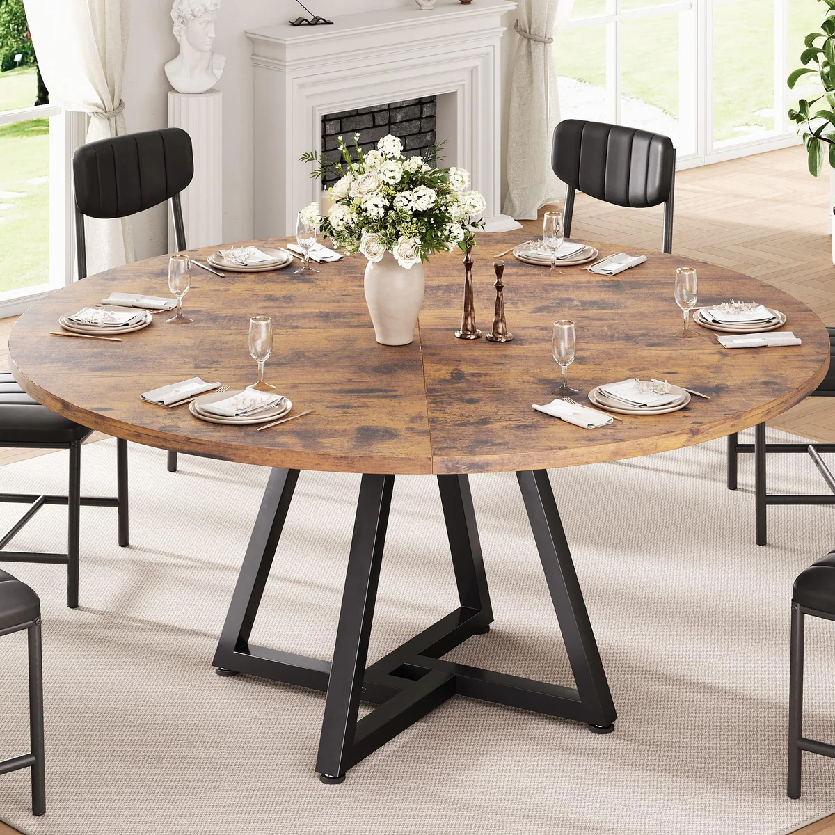 Jocoevol Round Kitchen Dining Table