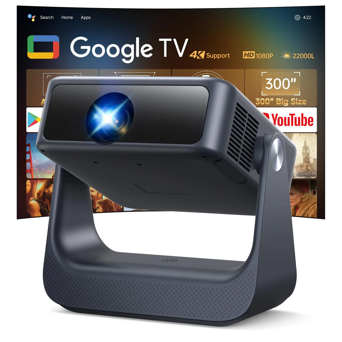 OWNKNEW Smart WiFi Projector