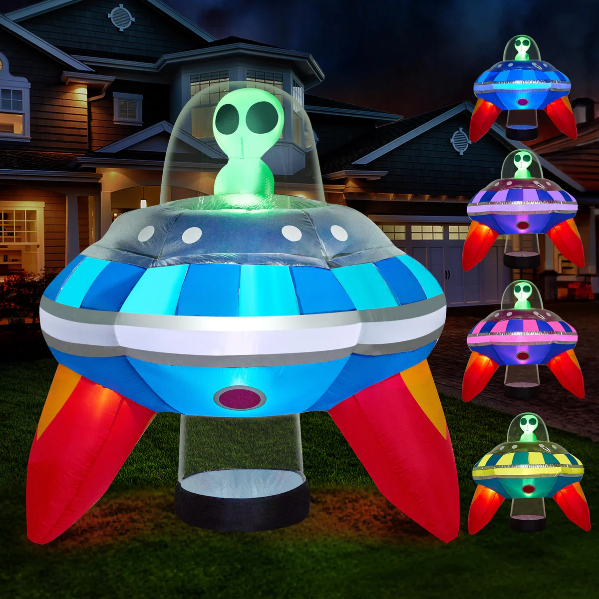 Joiedomi Inflatable Alien Spaceship Decoration