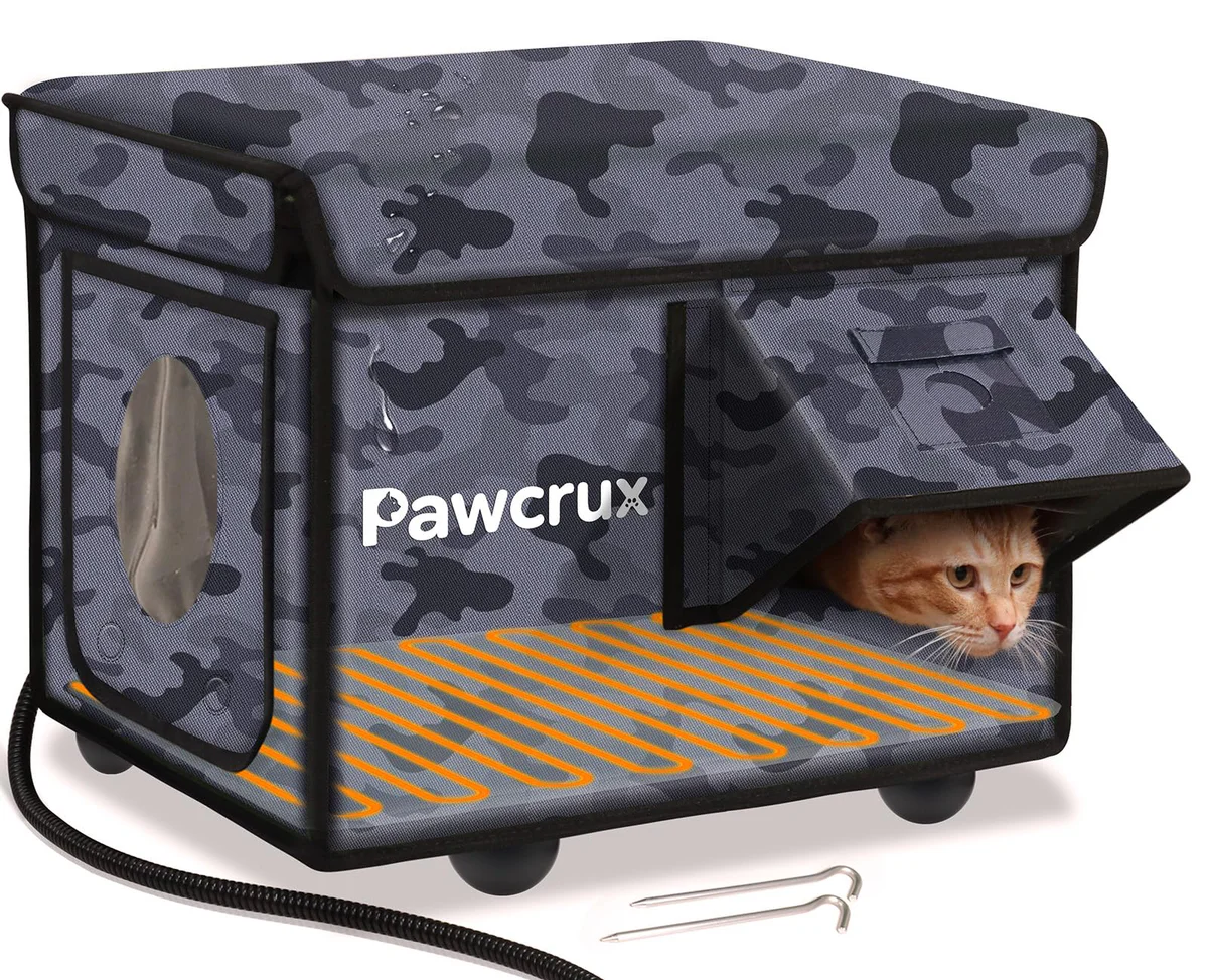 Heated Weatherproof Outdoor Cat Shelter