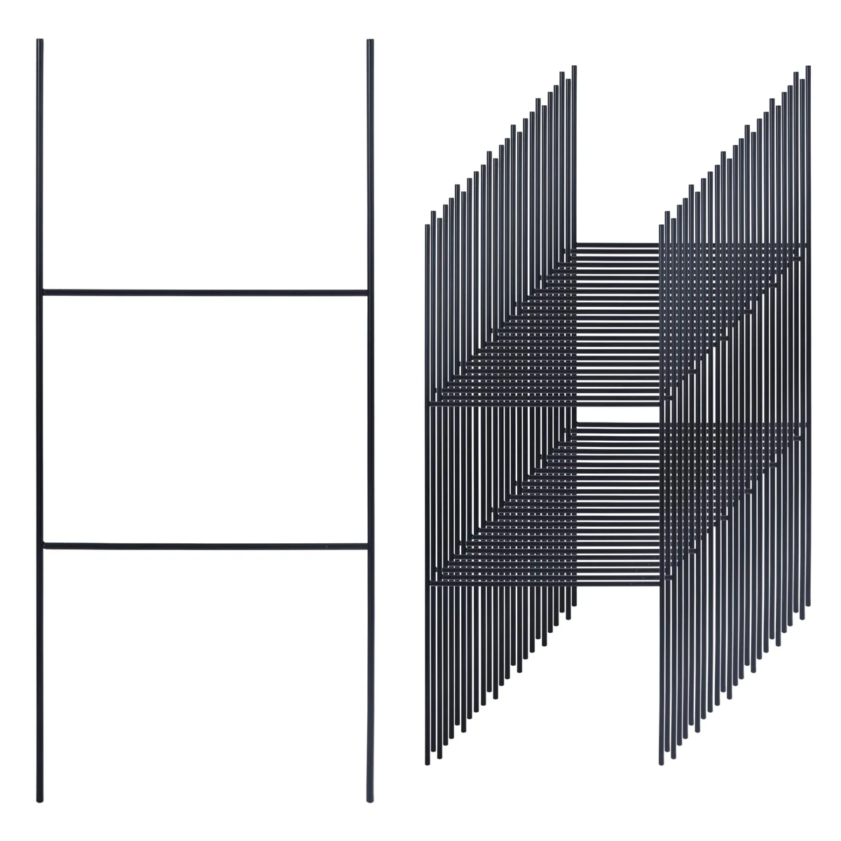 SolarMingle H Frame Yard Sign Stakes, Metal