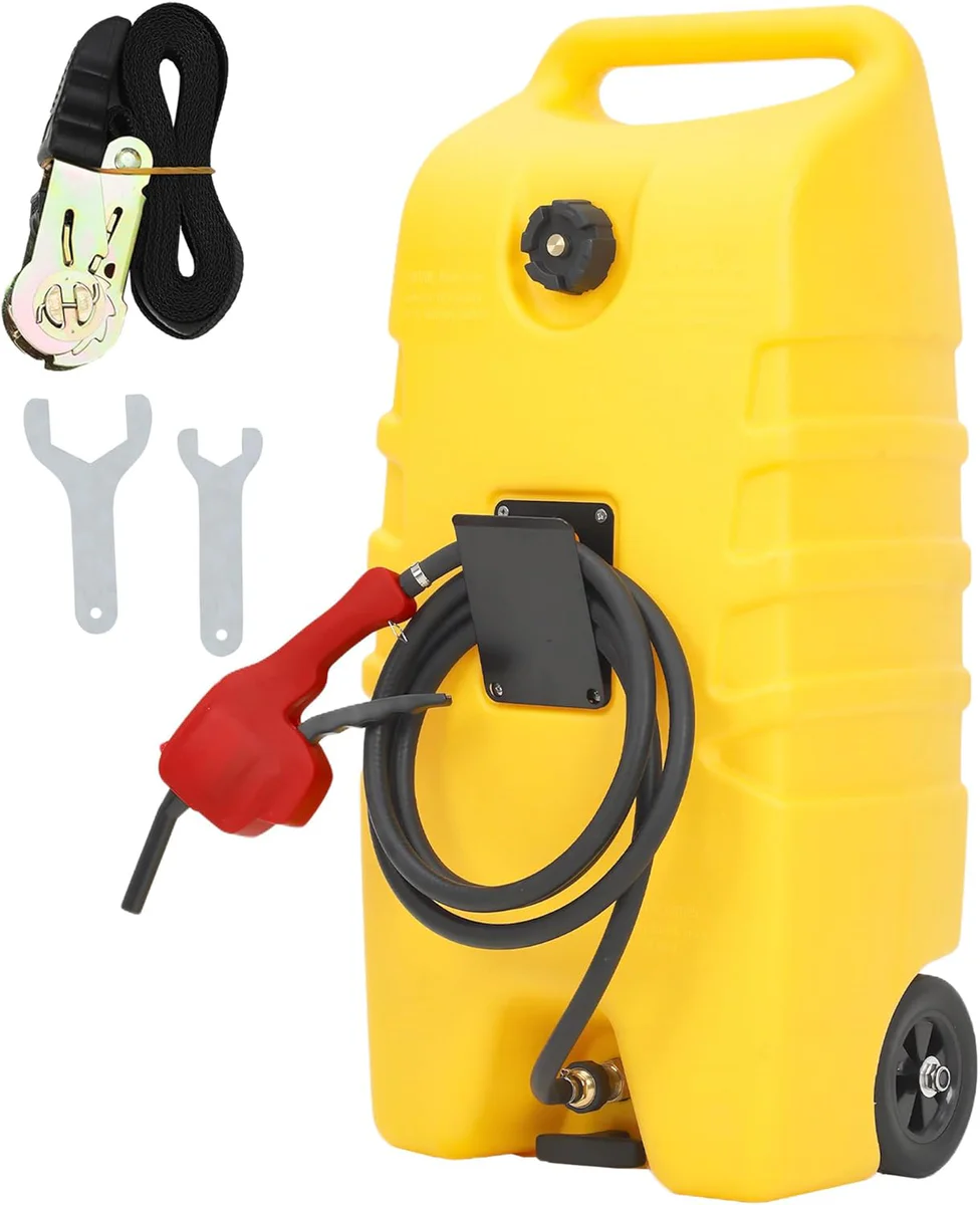 Garvee 14 Gallon Portable Fuel Caddy with Siphon Pump