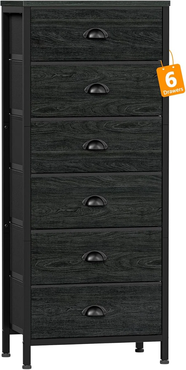 Furnulem Tall 5-Drawer Dresser Chest