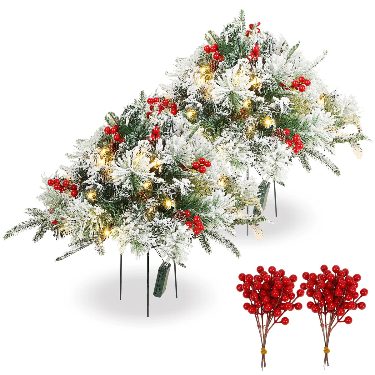 Tigeen Christmas Tree Prelit Urn Filler