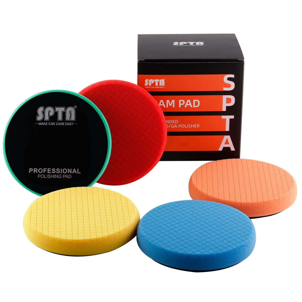 SPTA 5Pcs 6inch   Buffing Pads Polishing Pads 