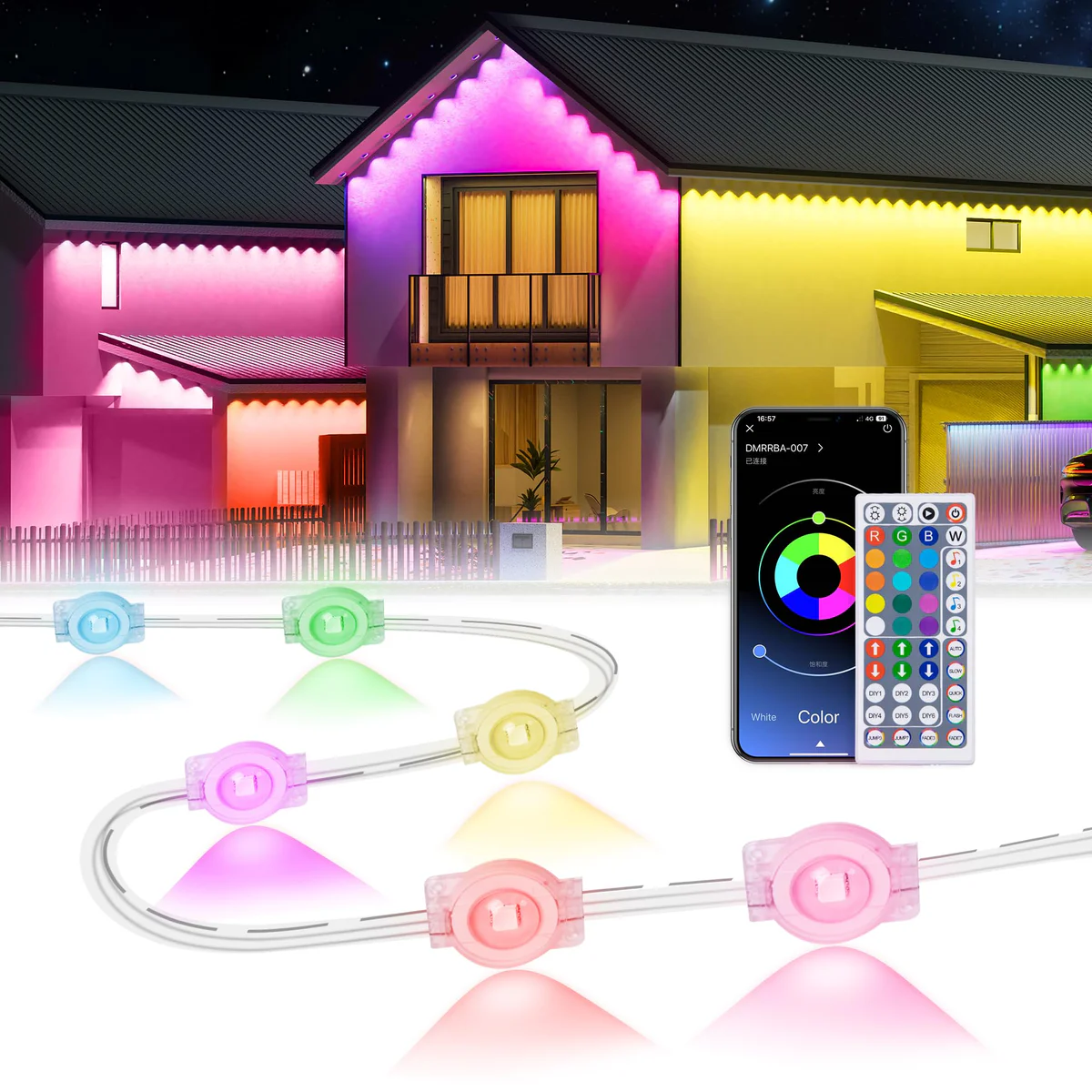 MuliVid LED Outdoor String Lights