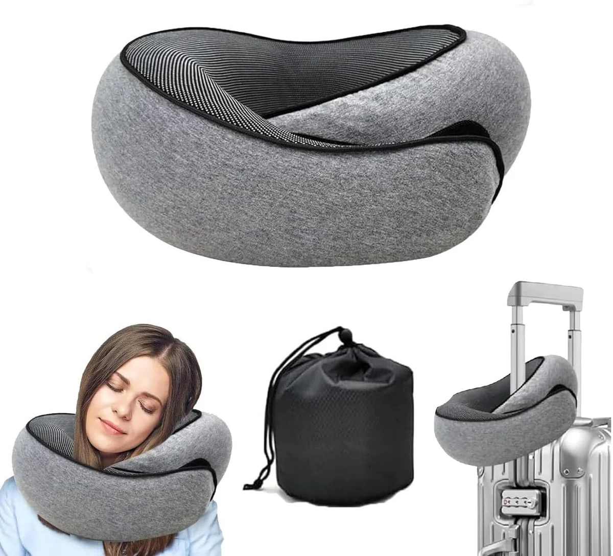 WEERSHUN Inflatable Neck Pillow - Soft Travel Pillow