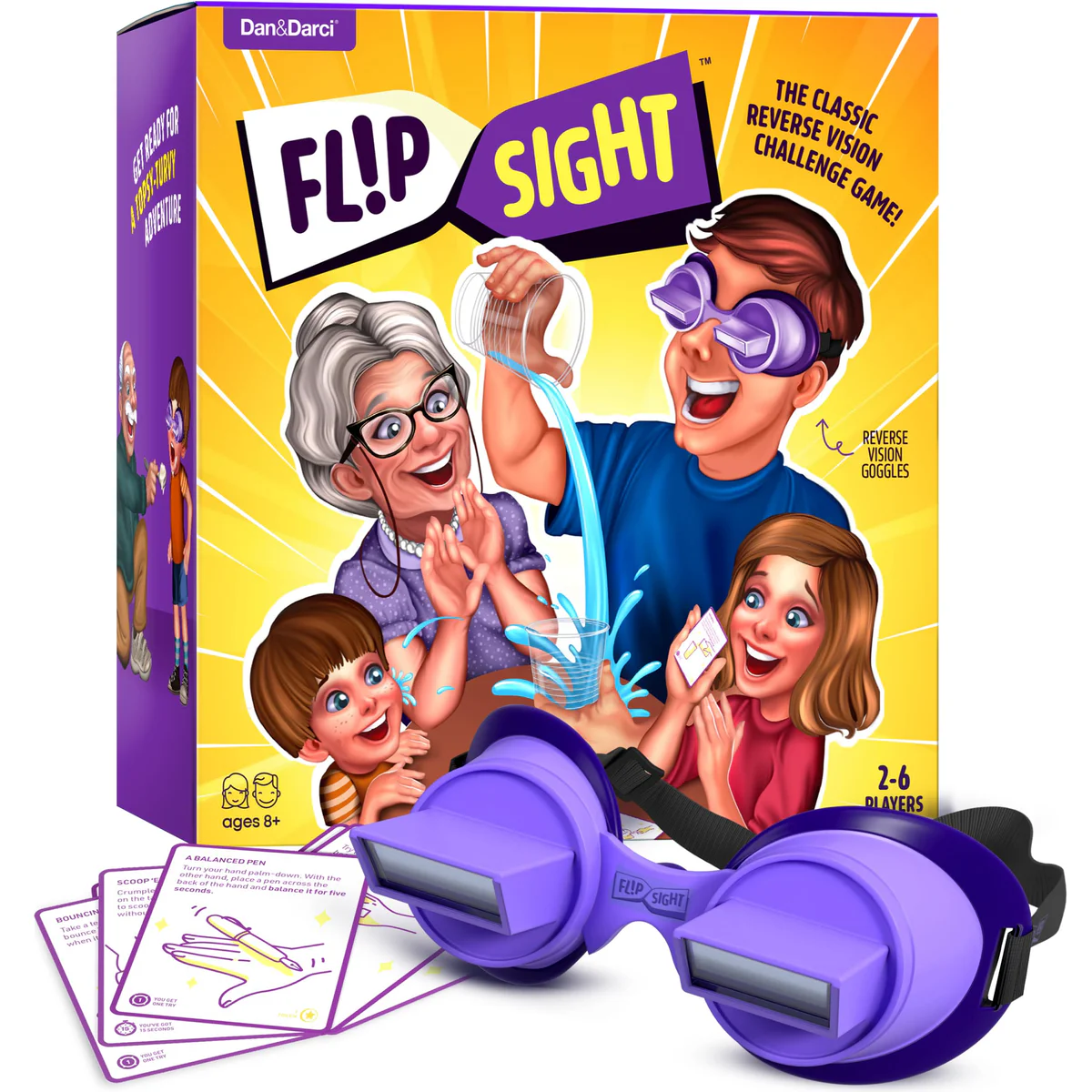 Dan&Darci Flip Sight Reverse Vision Challenge Goggles Game