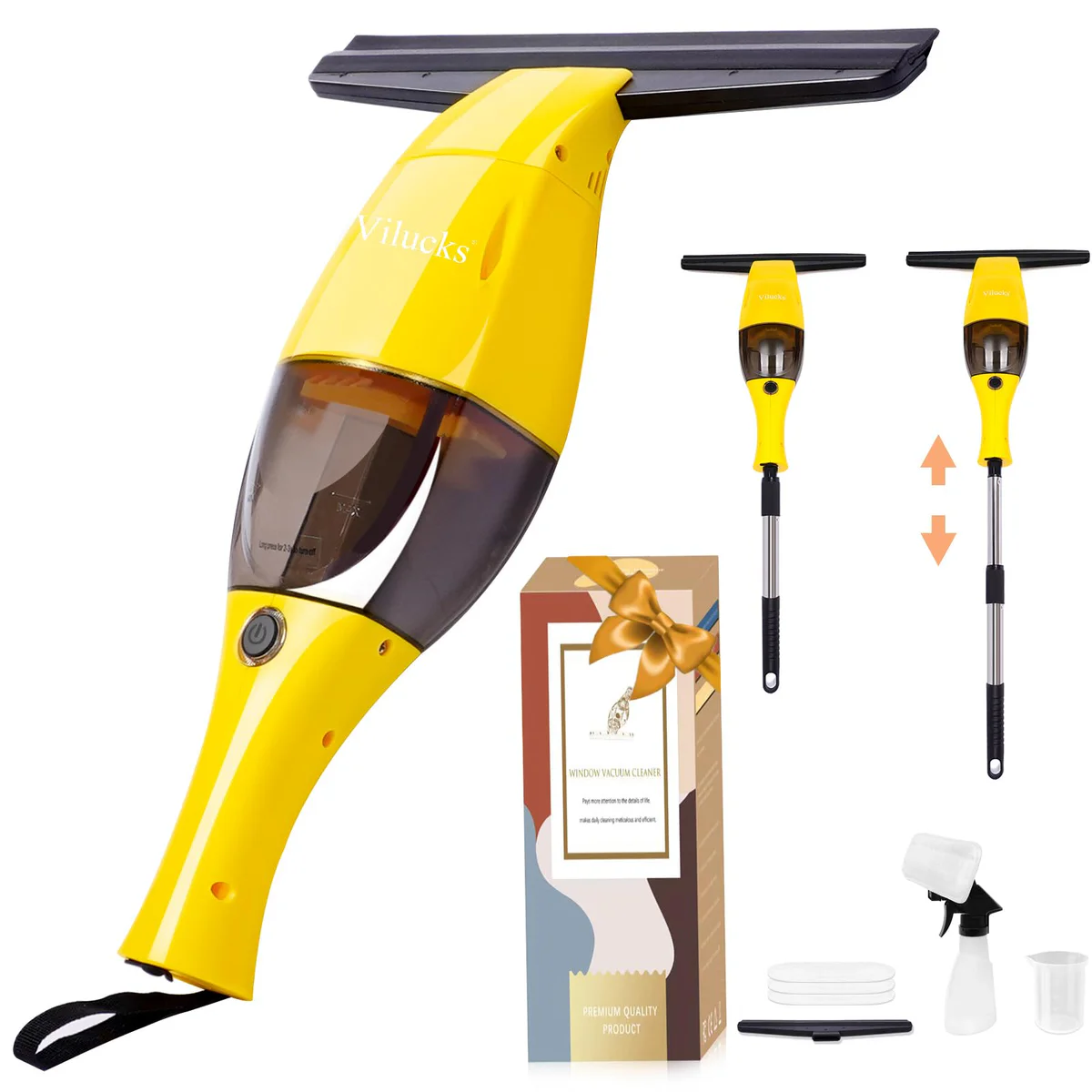 Vilucks Cordless Window Vacuum Cleaner Squeegee