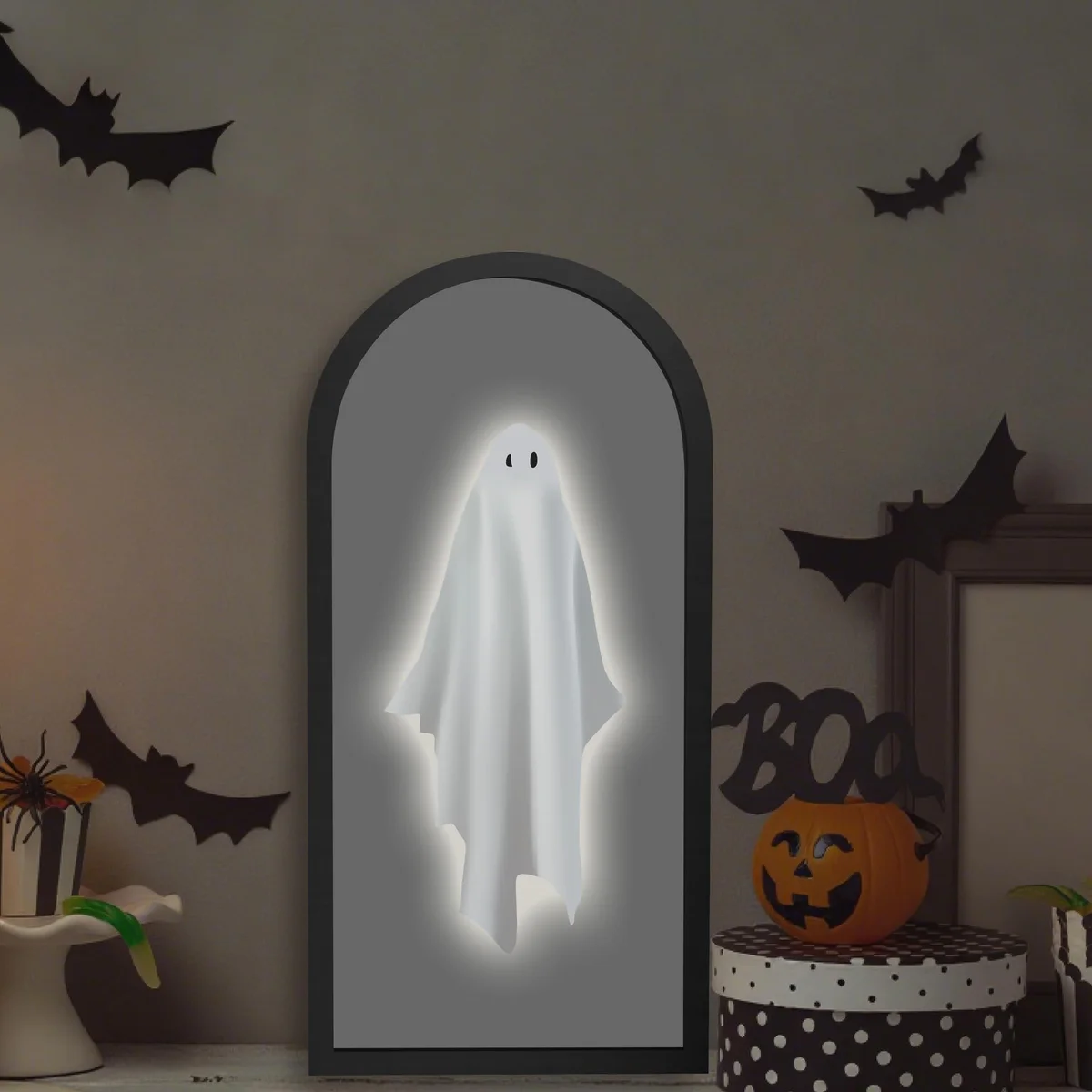 Jaolee Halloween LED Ghost Face Projector Light