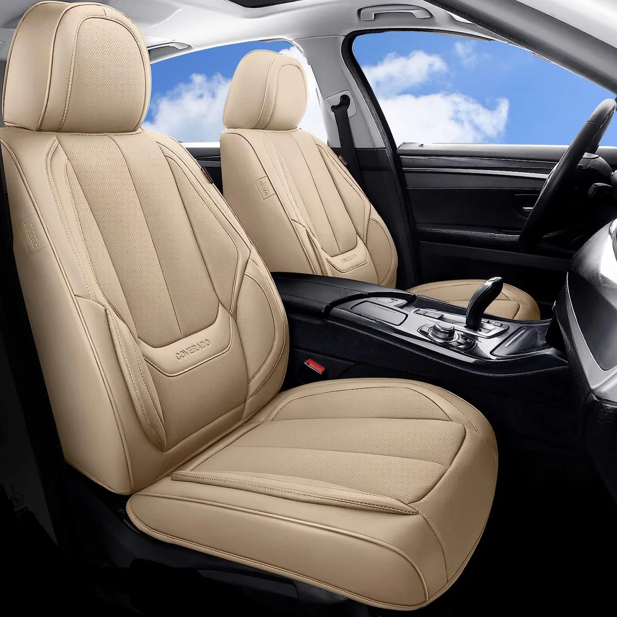 Universal Fit - Tan Seat Covers (Front Only)