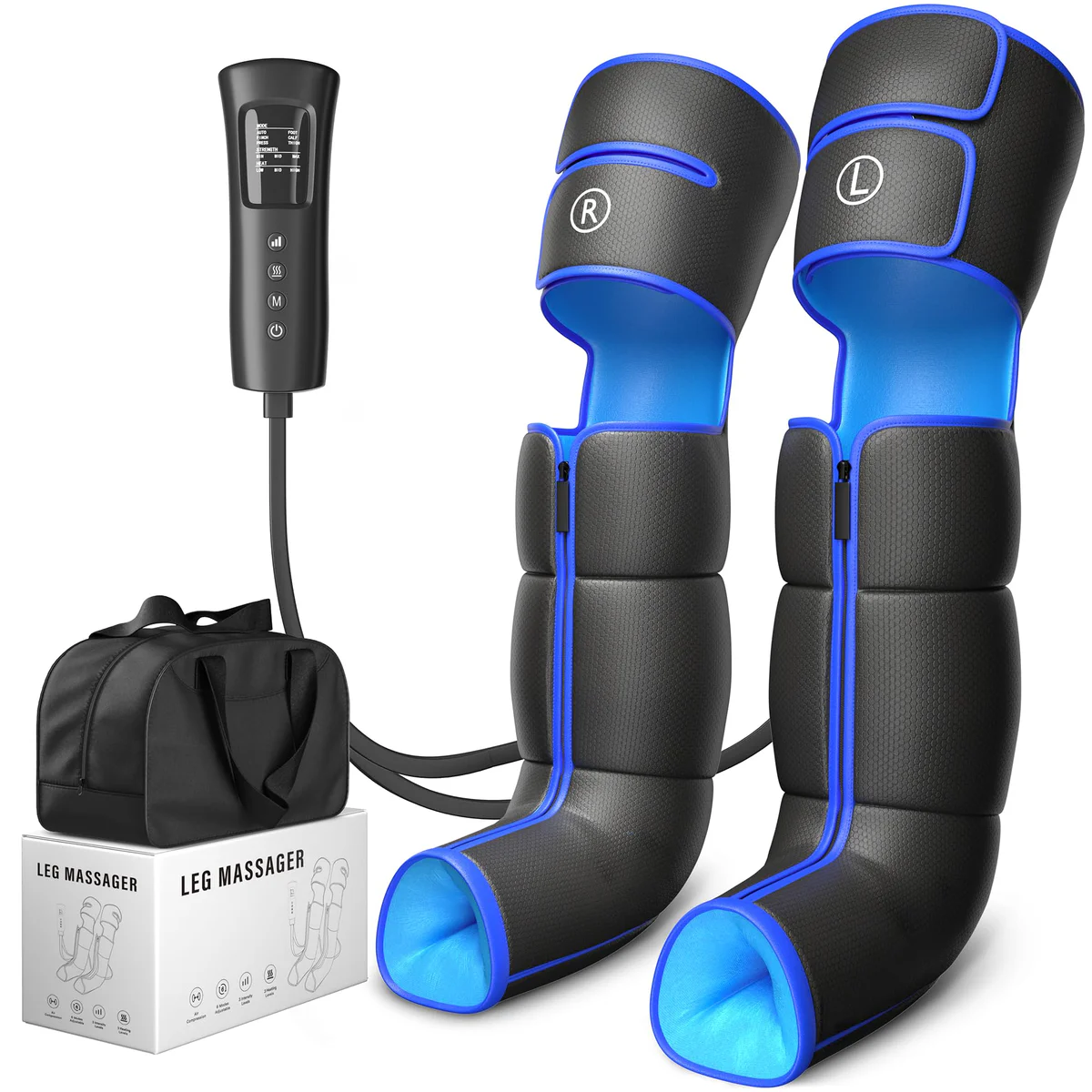 Baregamyan Leg Massager Air Compression Boots with Heat