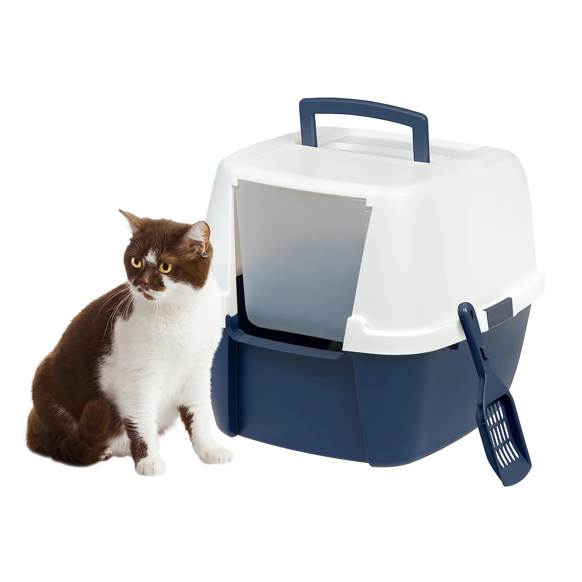 Iris Ohyama Top Entry Cat Litter Box