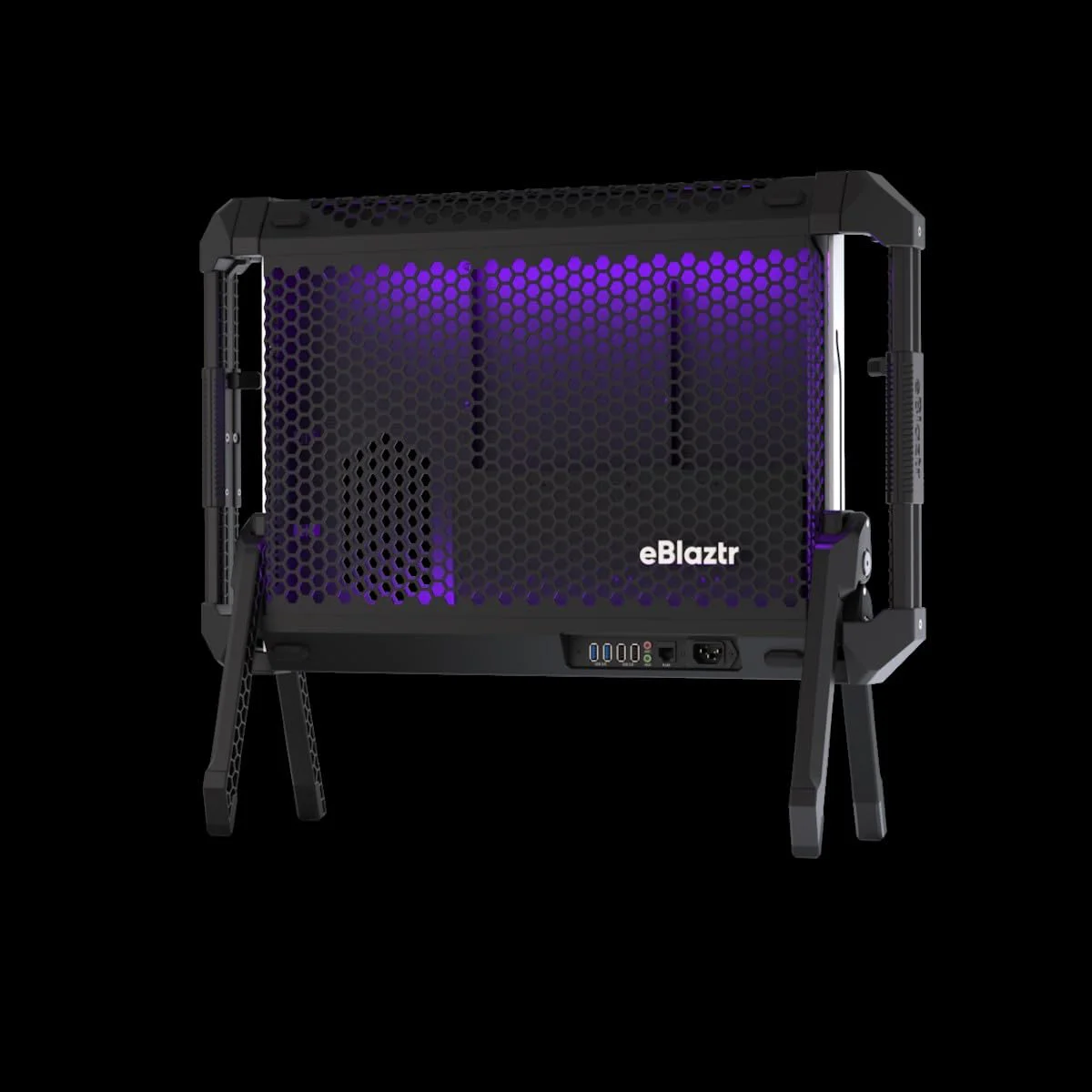 eBlaztr, ITX PC Case, Matte Black Aluminum