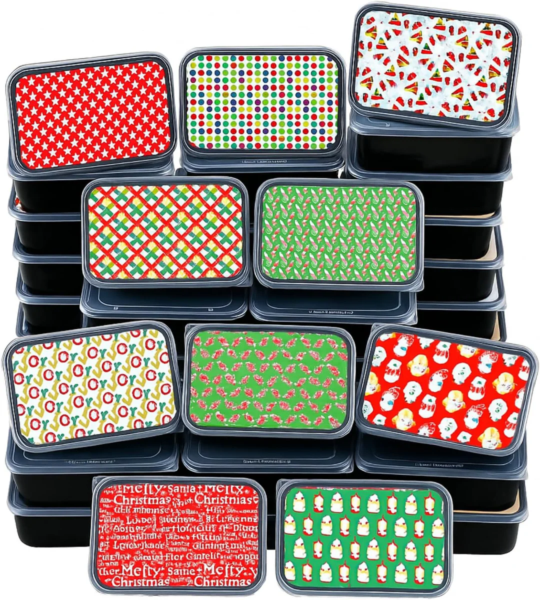 Mefty Food Prep Containers 25 oz with Lids