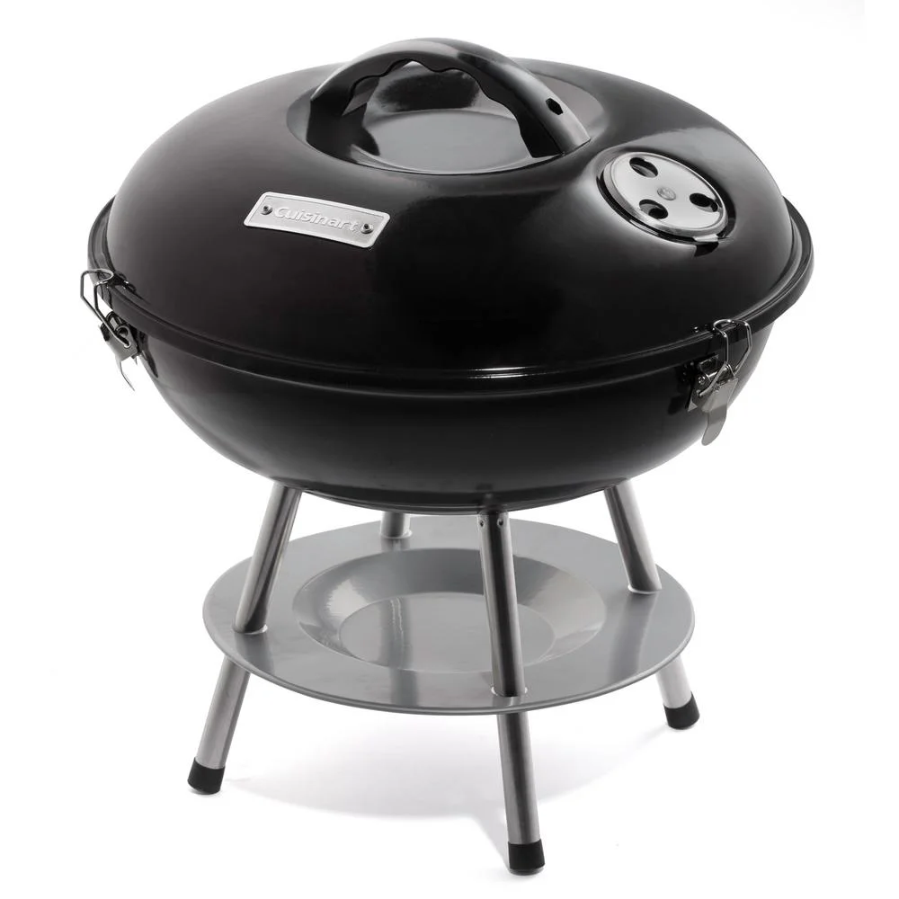 **DENTED** Cuisinart 14 Portable Charcoal Grill  - Black