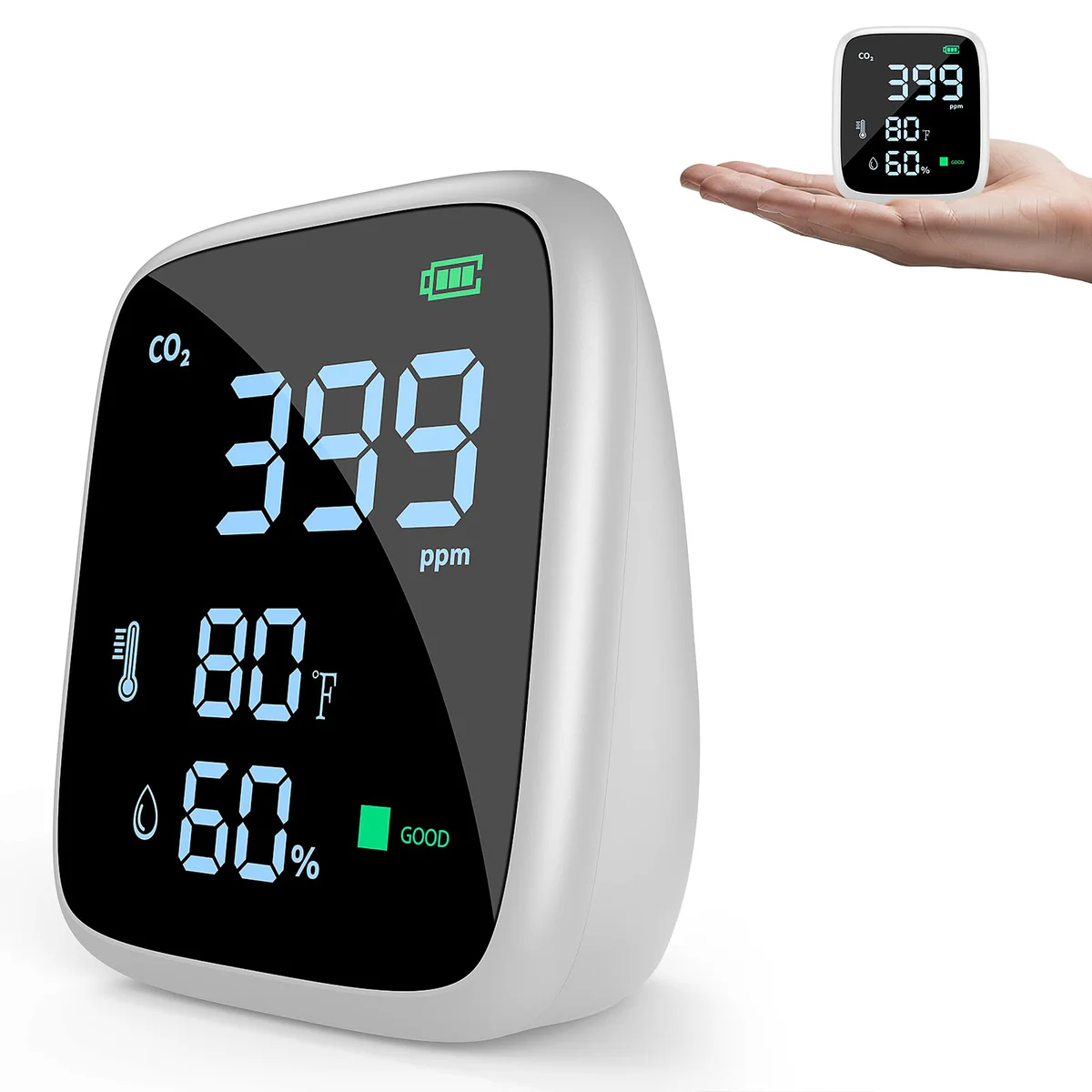 Dienmern CO2 Meter Temperature Humidity Monitor