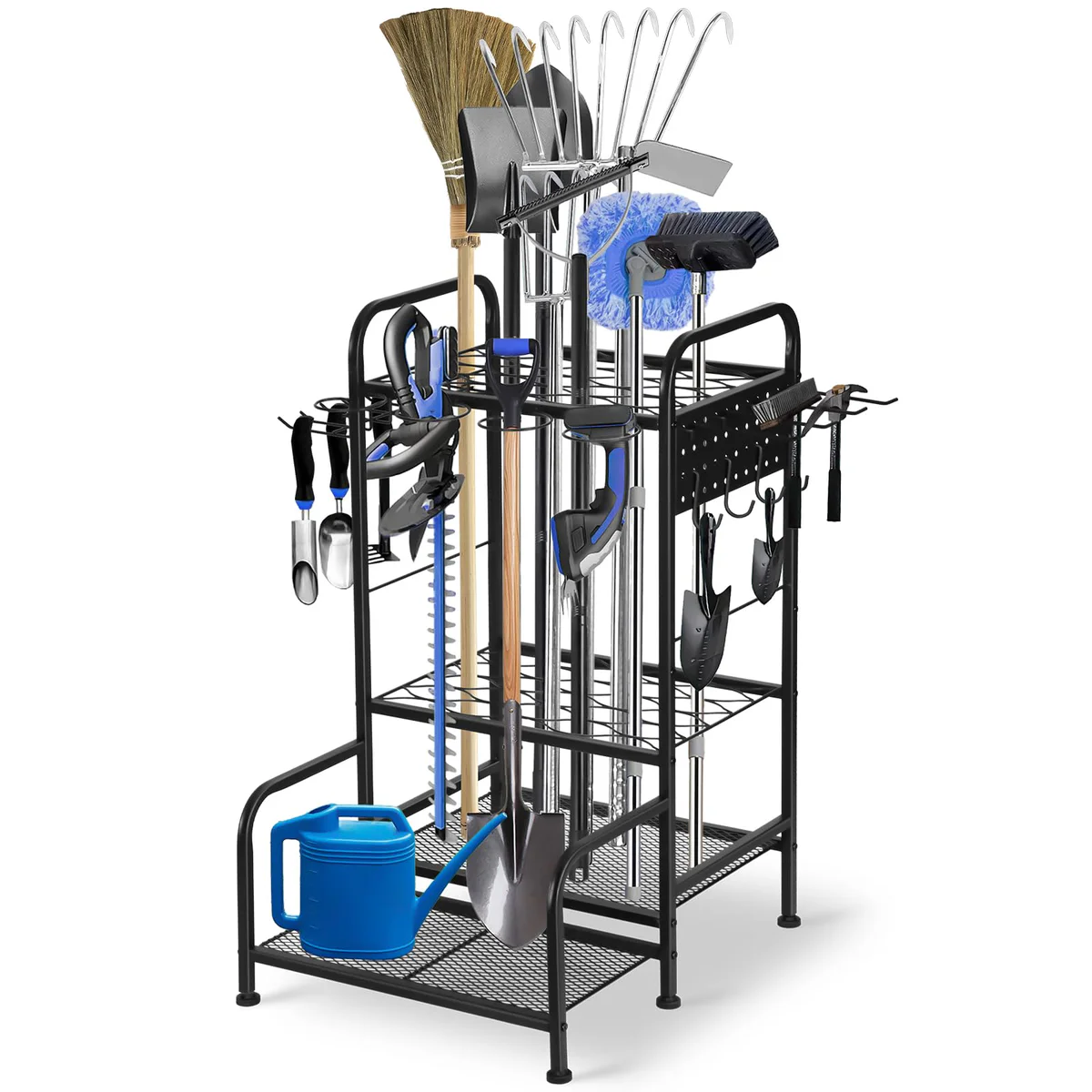 HYCFYJR Garden Tool Organizer Heavy Duty Tool Rack Stand