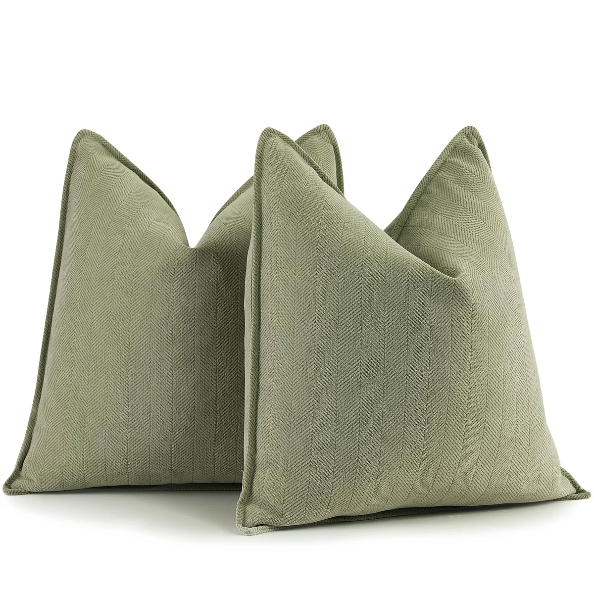 ZWJD Chenille Decorative Throw Pillow Covers - Set of 2