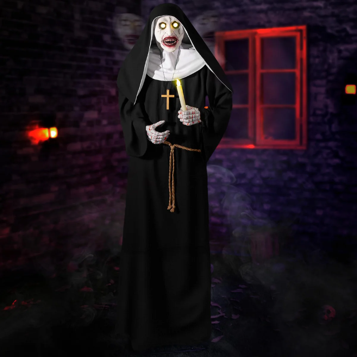 Elamas Animatronic 6-Foot Nun Decoration