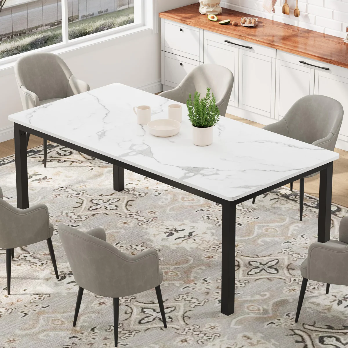 GarveeHome Industrial Dining Table