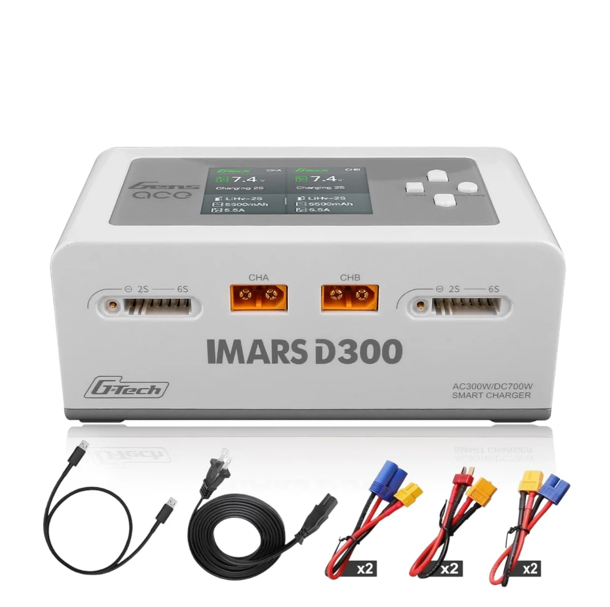 Gens Ace IMARS D300 Dual Lipo Balance Charger