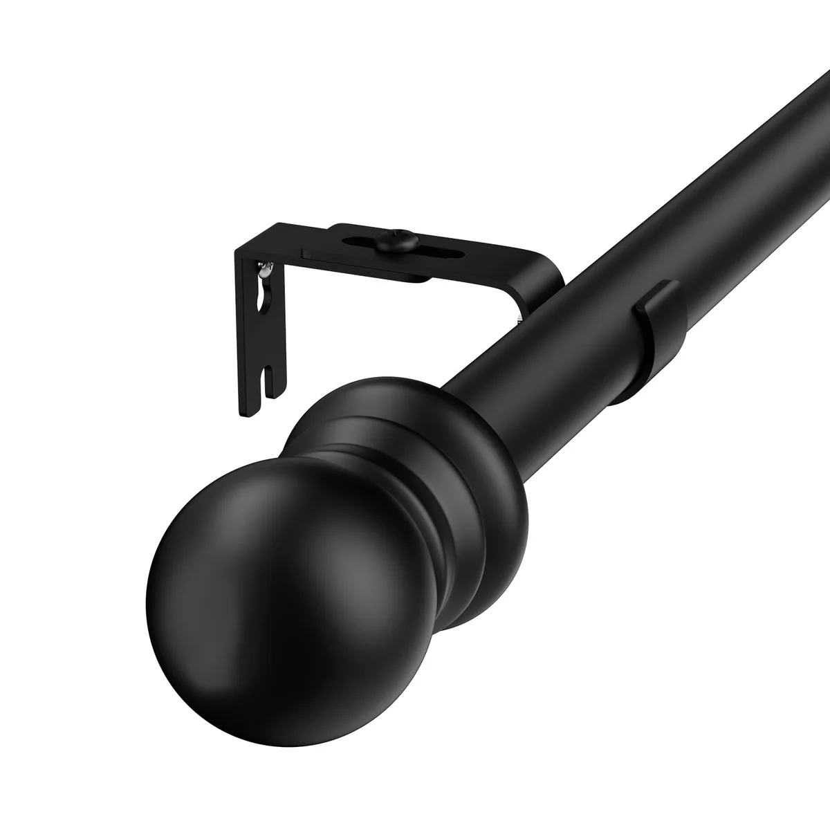 HOSKO Window Curtain Rod with Mounting Brackets