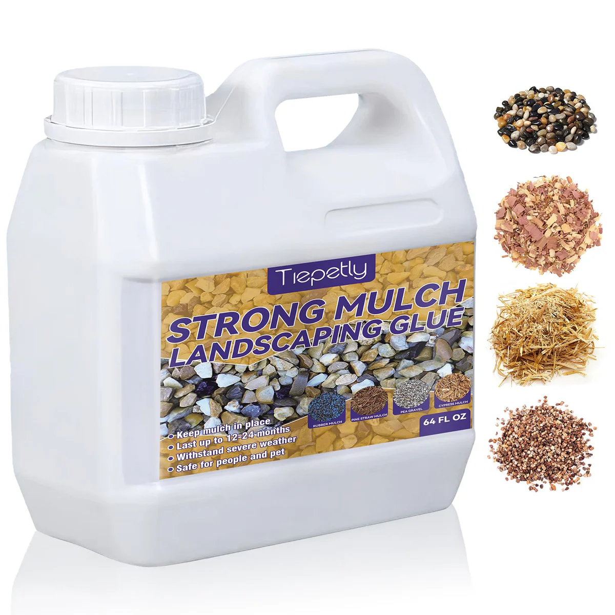 Tiepetly Strong Mulch Landscaping Glue