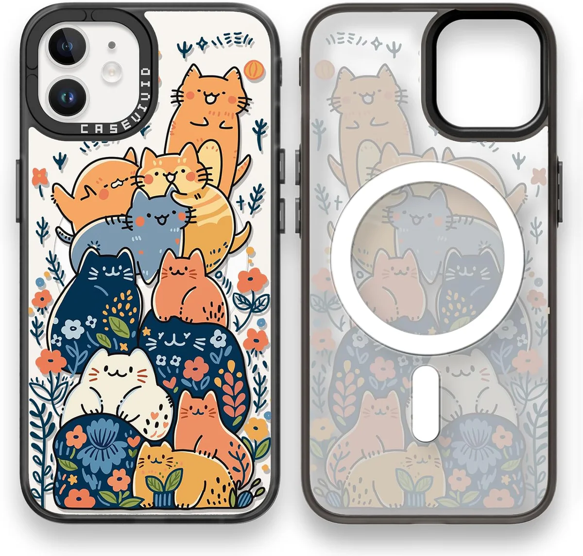Casetify iPhone 12 MagSafe Case Cute Cats Party
