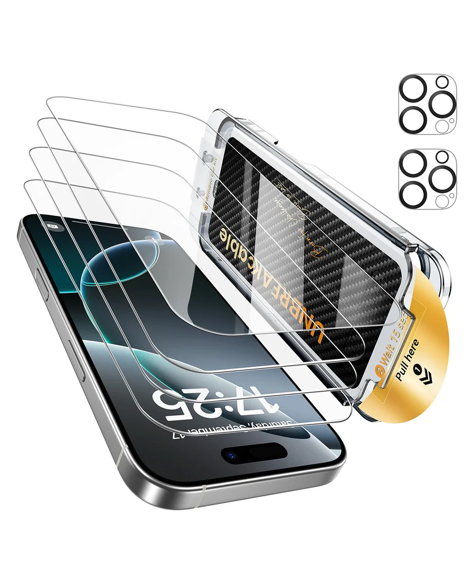 UNBREAKcable iPhone 16 Pro Tempered Glass Screen Protector