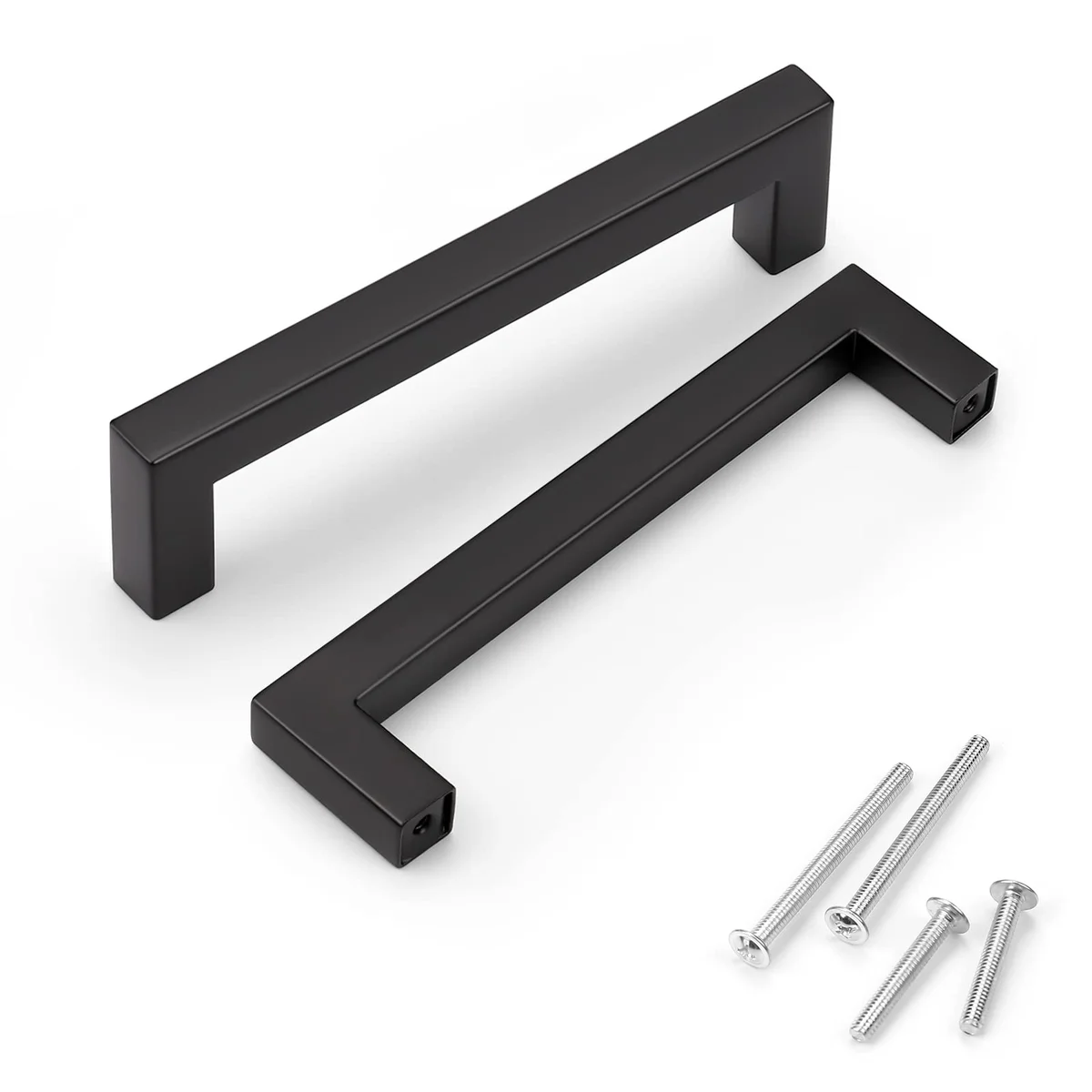 KNOBWELL Matte Black Cabinet Drawer Handle