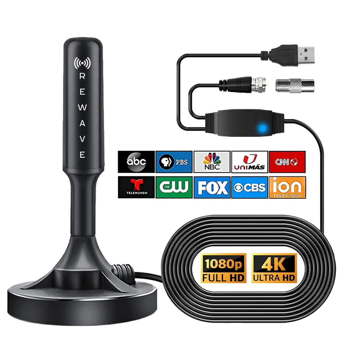 Rewave Digital TV Antenna Amplified HD 