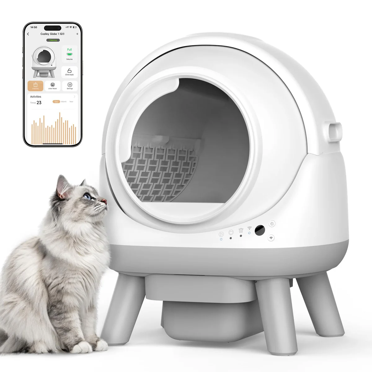 Coziley Self Cleaning Litter Box